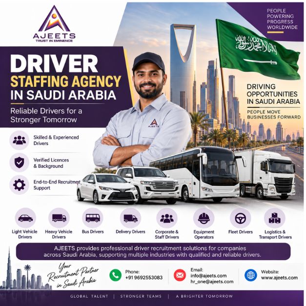 Driver Staffing Agency in Saudi Arabia | AJEETS
