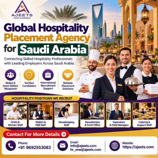 Global Hospitality Placement Agency for Saudi Arabia