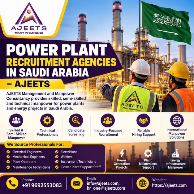 Power Plant Recruitment Agencies in Saudi Arabia – AJEETS