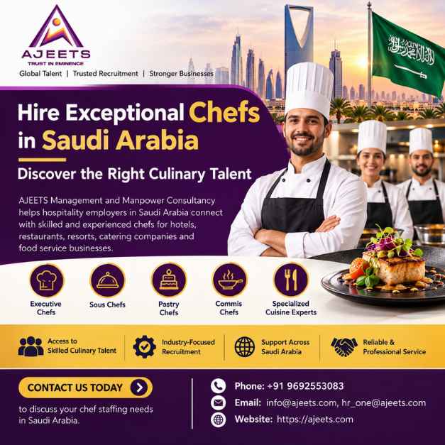 Hire Exceptional Chefs in Saudi Arabia – Discover the Right Culinary T...